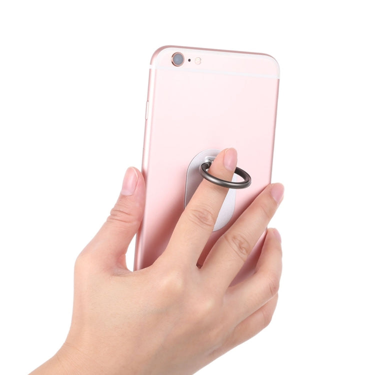 Universal Phone Adhesive Metal Plate 360 Degree Rotation Stand Finger Grip Ring Holder(Silver) - Ring Holder by PMC TechLife | Online Shopping South Africa | PMC TechLife