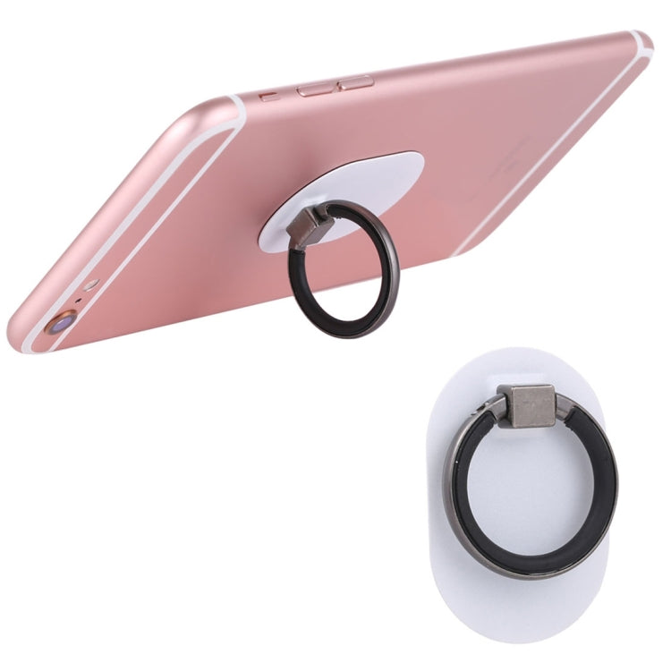 Universal Phone Adhesive Metal Plate 360 Degree Rotation Stand Finger Grip Ring Holder(White) - Ring Holder by PMC Jewellery | Online Shopping South Africa | PMC Jewellery