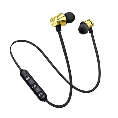 XT11 Magnetic In-Ear Wireless Bluetooth V4.2 Earphones(Gold) - Neck-mounted Earphone by PMC Jewellery | Online Shopping South Africa | PMC Jewellery