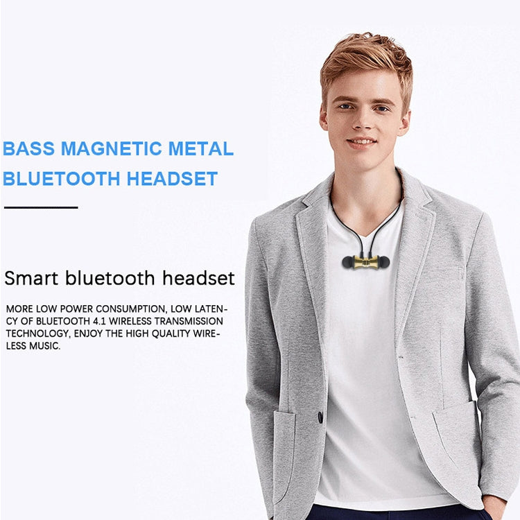 XT11 Magnetic In-Ear Wireless Bluetooth V4.2 Earphones(Tarnish) - Neck-mounted Earphone by PMC Jewellery | Online Shopping South Africa | PMC Jewellery