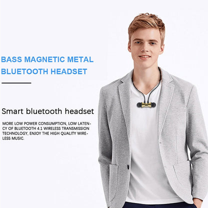 XT11 Magnetic In-Ear Wireless Bluetooth V4.2 Earphones(Tarnish) - Neck-mounted Earphone by PMC Jewellery | Online Shopping South Africa | PMC Jewellery