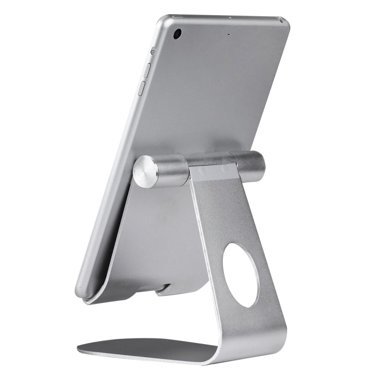 Exquisite Folding Adjustable Pivot Aluminium Alloy Desktop Holder Stand DOCK Cradle(Silver) - Desktop Holder by PMC TechLife | Online Shopping South Africa | PMC TechLife