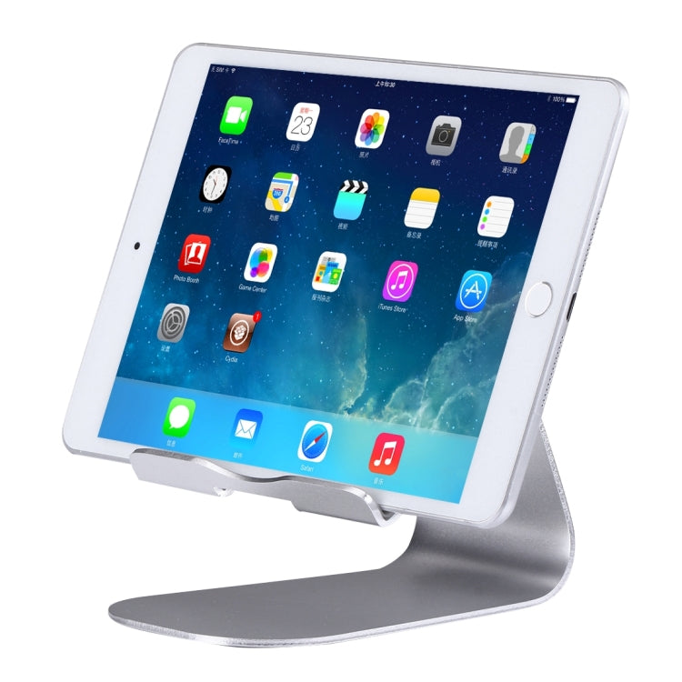 Exquisite Folding Adjustable Pivot Aluminium Alloy Desktop Holder Stand DOCK Cradle(Silver) - Desktop Holder by PMC TechLife | Online Shopping South Africa | PMC TechLife