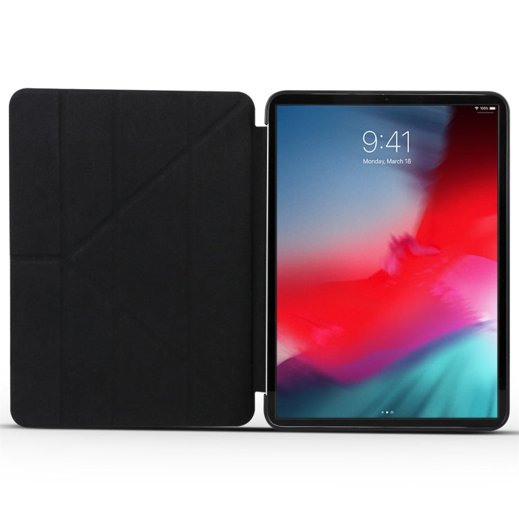Millet Texture PU+ Silica Gel Full Coverage Leather Case for iPad Air (2019) / iPad Pro 10.5 inch, with Multi-folding Holder(Black) - iPad Air (2019) Cases by PMC TechLife | Online Shopping South Africa | PMC TechLife | Buy Now Pay Later Mobicred