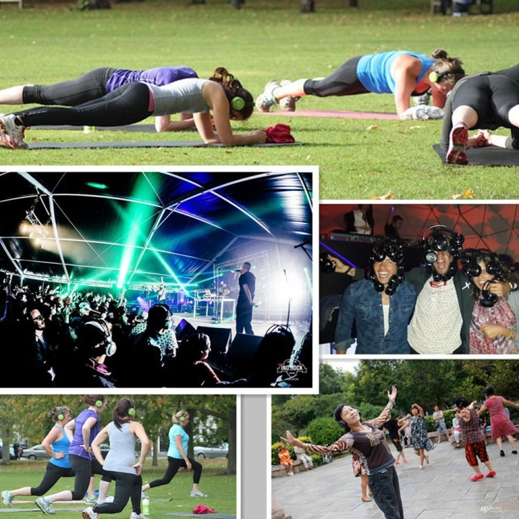 UHF-9 Headset LED Wireless Noise Cancelling Earphone (Black) - Headset & Headphone by PMC TechLife | Online Shopping South Africa | PMC TechLife