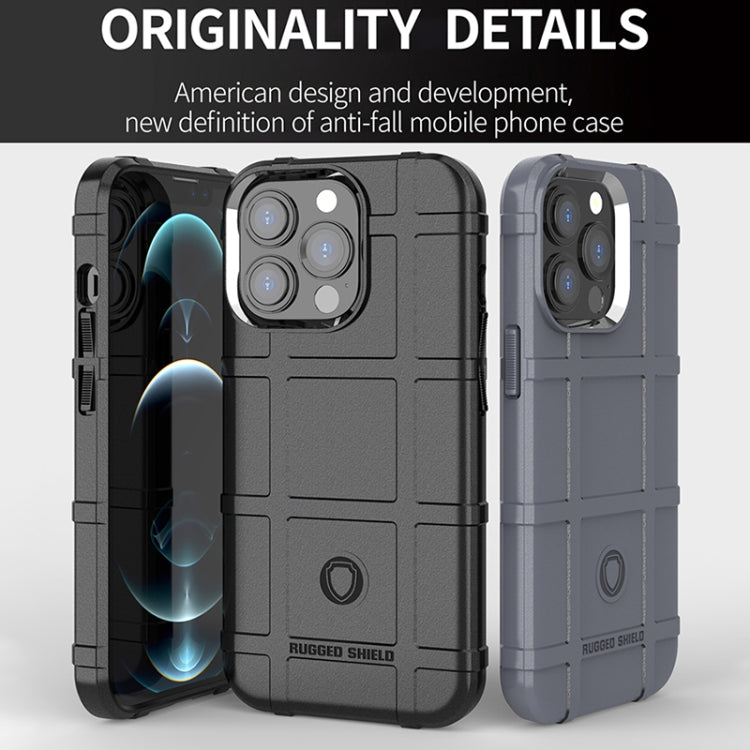 For iPhone 13 Pro Max Rugged Shield Full Coverage Shockproof TPU Case (Black) - free shipping - PMC TechLife - Order now!