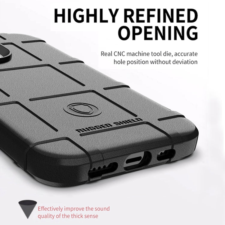 For iPhone 13 Pro Max Rugged Shield Full Coverage Shockproof TPU Case (Black) - free shipping - PMC TechLife - Order now!