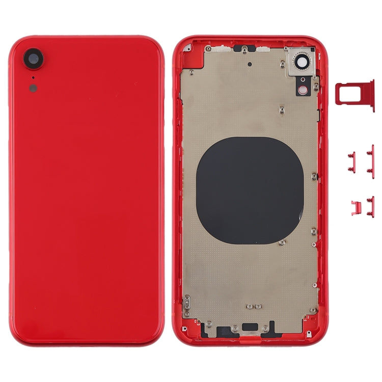 Back Housing Cover with Camera Lens & SIM Card Tray & Side Keys for iPhone XR(Red) - Back Cover by PMC Jewellery | Online Shopping South Africa | PMC Jewellery