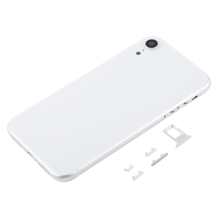 Back Housing Cover with Camera Lens & SIM Card Tray & Side Keys for iPhone XR(White) - Back Cover by PMC Jewellery | Online Shopping South Africa | PMC Jewellery