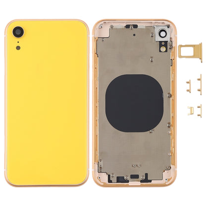 Back Housing Cover with Camera Lens & SIM Card Tray & Side Keys for iPhone XR(Yellow) - Back Cover by PMC Jewellery | Online Shopping South Africa | PMC Jewellery