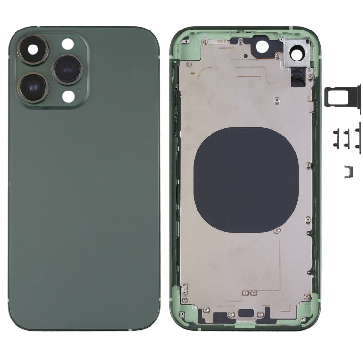 Frosted Frame Back Housing Cover with Appearance Imitation of iP13 Pro for iPhone XR(Green) - Back Cover by PMC TechLife | Online Shopping South Africa | PMC TechLife | Buy Now Pay Later Mobicred