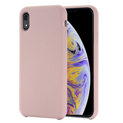 For iPhone XR Four Corners Full Coverage Liquid Silicone Case(Light Pink) - More iPhone Cases by PMC Jewellery | Online Shopping South Africa | PMC Jewellery