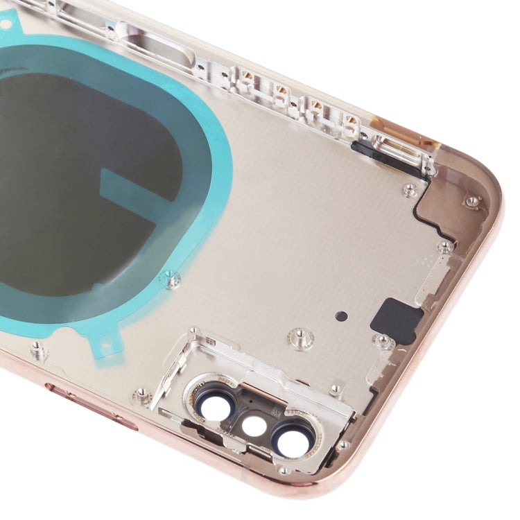 Back Cover with Camera Lens & SIM Card Tray & Side Keys for iPhone XS(Gold) - Back Cover by PMC TechLife | Online Shopping South Africa | PMC TechLife | Buy Now Pay Later Mobicred