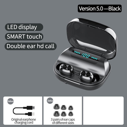 263 TWS CVC8.0 Noise Cancelling Bluetooth Earphone with Charging Box, Support Touch & Three-screen LED Battery Display & Phone Holder & Power Bank & HD Call & Voice Assistant(Black) - TWS Earphone by PMC Jewellery | Online Shopping South Africa | PMC Jewellery