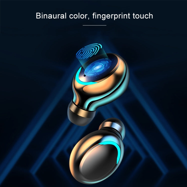 F9-5C Three-screen Digital Display Noise Reduction Bluetooth Earphone(Black) - Bluetooth Earphone by PMC TechLife | Online Shopping South Africa | PMC TechLife