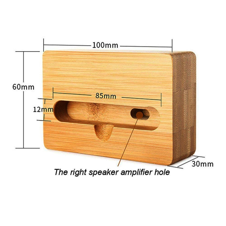 HQ-J101 Universal Bamboo Phone Desktop Stand Holder for Smart Phones within 5.5 inches - Desktop Holder by PMC Jewellery | Online Shopping South Africa | PMC Jewellery