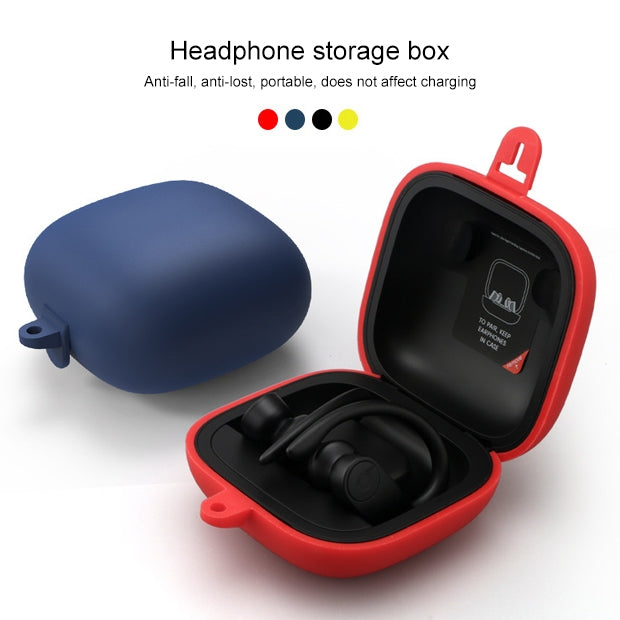 Solid Color Silicone Wireless Bluetooth Earphone Protective Case for Beats Powerbeats Pro(Light Purple) - Other Case by PMC TechLife | Online Shopping South Africa | PMC TechLife