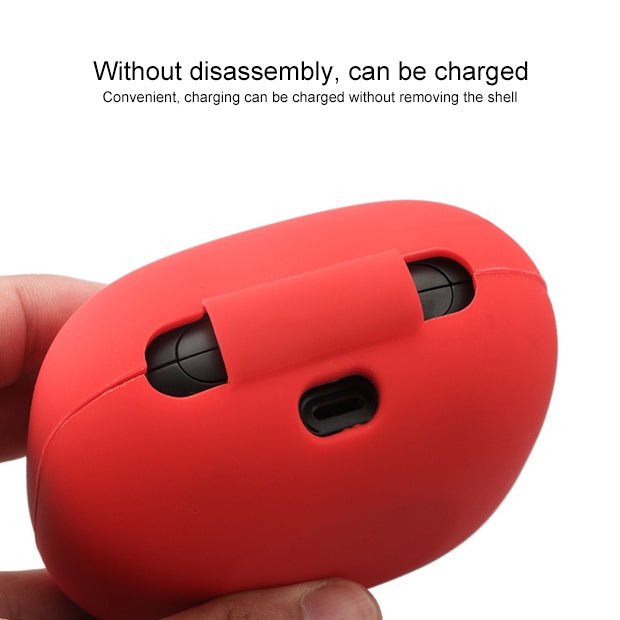 Solid Color Silicone Wireless Bluetooth Earphone Protective Case for Beats Powerbeats Pro(Red) - Other Case by PMC Jewellery | Online Shopping South Africa | PMC Jewellery