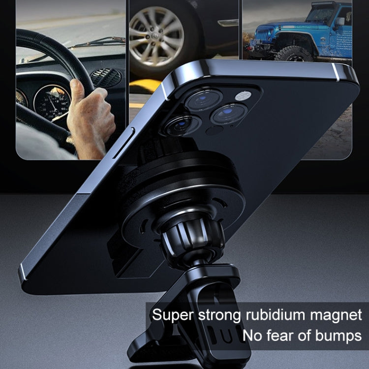 K07 15W Max Output Magnetic Car Air Outlet Bracket Wireless Charger(Black) - Wireless Charger Holders by PMC Jewellery | Online Shopping South Africa | PMC Jewellery