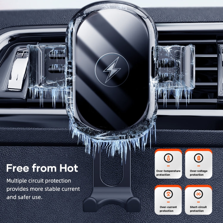 ROCK W31 Car Gravity Wireless Charging Air Outlet Bracket - Wireless Charger Holders by ROCK | Online Shopping South Africa | PMC TechLife | Buy Now Pay Later Mobicred