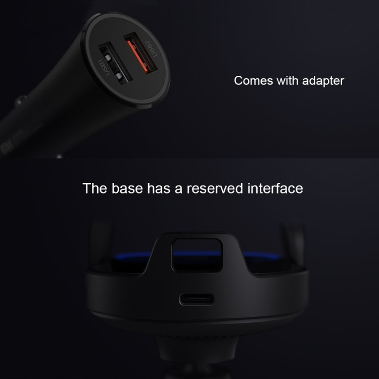 Original Xiaomi 20W Car Mount Qi Standard Wireless Charger(Black) - Car Holders by Xiaomi | Online Shopping South Africa | PMC Jewellery | Buy Now Pay Later Mobicred