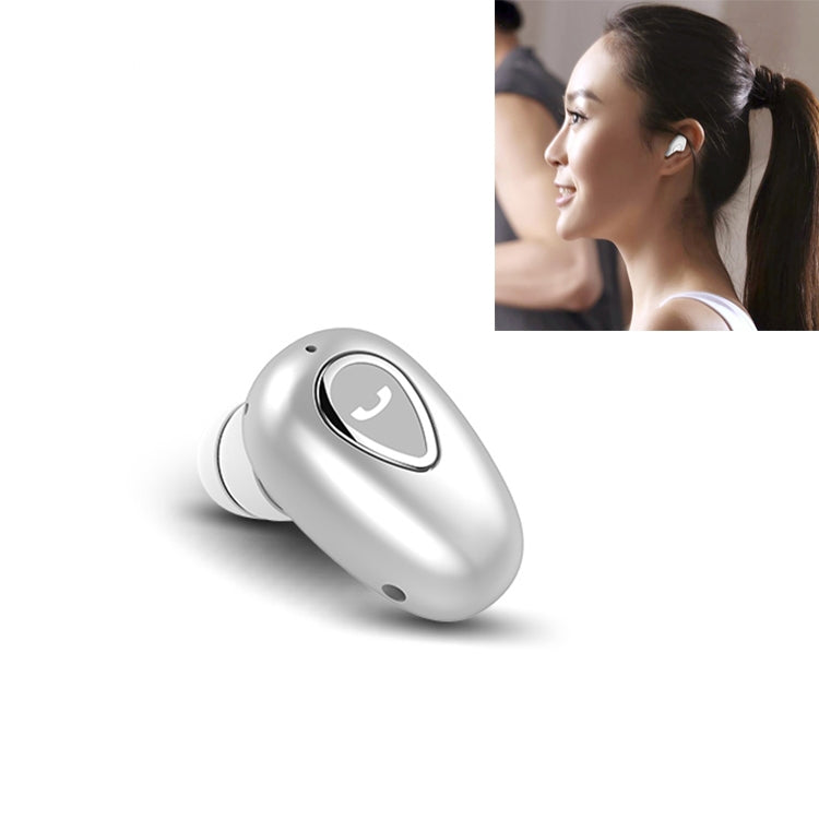 YX01 Sweatproof Bluetooth 4.1 Wireless Bluetooth Earphone, Support Memory Connection & HD Call (Silver) - Bluetooth Earphone by PMC Jewellery | Online Shopping South Africa | PMC Jewellery