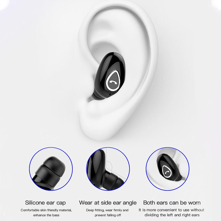 YX01 Sweatproof Bluetooth 4.1 Wireless Bluetooth Earphone with Charging Box, Support Memory Connection & HD Call(White) - Bluetooth Earphone by PMC TechLife | Online Shopping South Africa | PMC TechLife