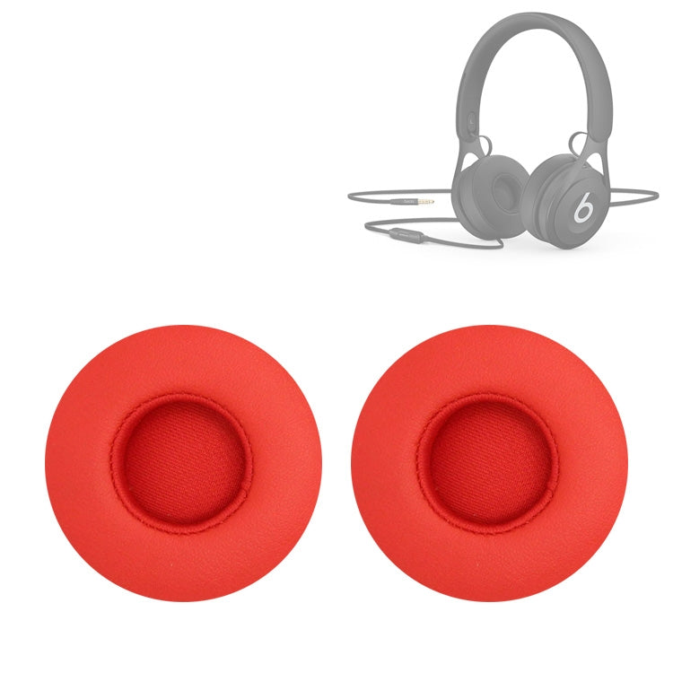 2 PCS For Beats EP Wired Headset Ear-cap Sponge Earmuffs(Red) - Earmuff & Pad by PMC TechLife | Online Shopping South Africa | PMC TechLife