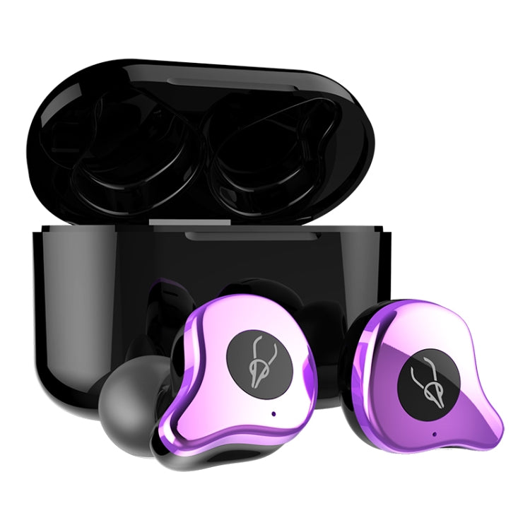 Sabbat E12 Portable In-ear Bluetooth V5.0 Earphone with Wireless Charging Box, Wireless Charging Model, For iPhone, Galaxy, Huawei, Xiaomi, HTC and Other Smartphones(Purple) - Bluetooth Earphone by Sabbat | Online Shopping South Africa | PMC Jewellery | Buy Now Pay Later Mobicred