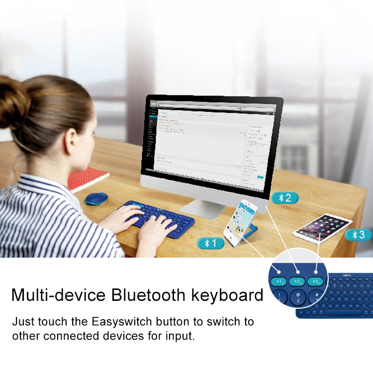 Logitech K380 Portable Multi-Device Wireless Bluetooth Keyboard (Red) - free shipping - PMC TechLife - Order now!