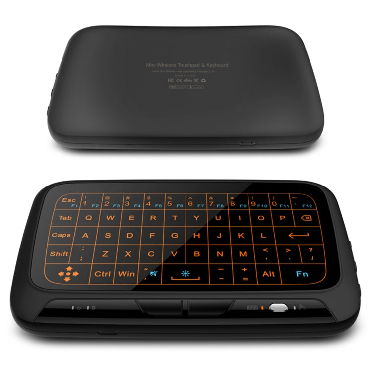 H18+ 2.4GHz Mini Wireless Keyboard Full Touchpad with 3-Level Adjustable Backlight(Black) - MINI PC Accessories & Gadgets by PMC TechLife | Online Shopping South Africa | PMC TechLife