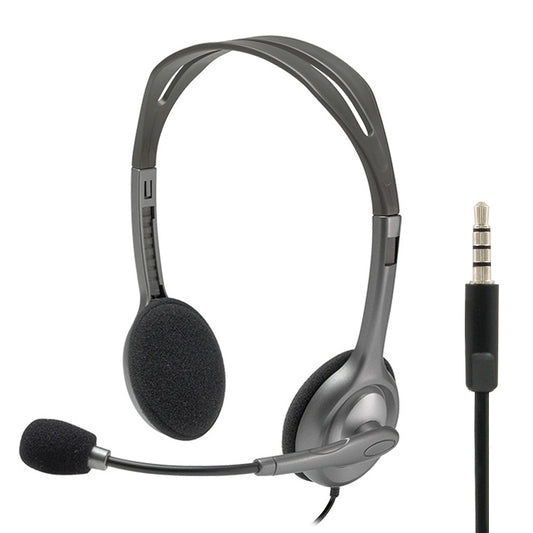 Logitech H111 3.5mm Plug Music Voice Stereo Headset with Microphone - Headset & Headphone by Logitech | Online Shopping South Africa | PMC Jewellery | Buy Now Pay Later Mobicred