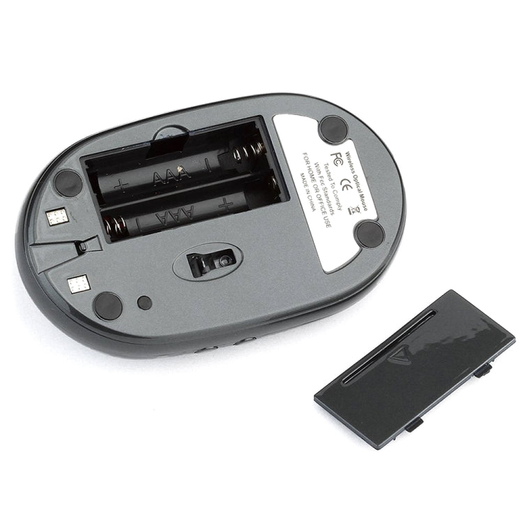 MZ-012 2.4G 1200 DPI Wireless Rechargeable Optical Mouse with 3 Ports USB HUB / Charging Dock(Grey) - free shipping - PMC TechLife - Order now!