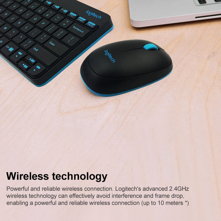 Logitech MK245 Nano Wireless Keyboard Mouse Set (White) - Wireless Keyboard by Logitech | Online Shopping South Africa | PMC Jewellery | Buy Now Pay Later Mobicred