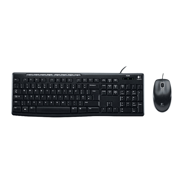 Logitech MK200 Wired Keyboard Mouse Set - Wired Keyboard by Logitech | Online Shopping South Africa | PMC Jewellery | Buy Now Pay Later Mobicred