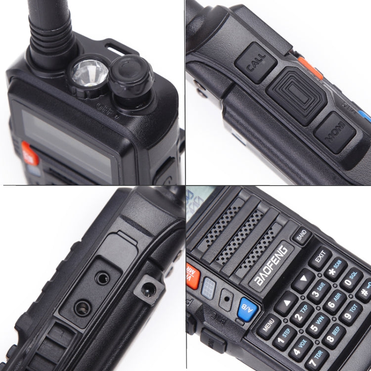 Baofeng BF-UV5R Plus S9 FM Interphone Handheld Walkie Talkie, EU Plug(Black) - Handheld Walkie Talkie by BAOFENG | Online Shopping South Africa | PMC Jewellery | Buy Now Pay Later Mobicred