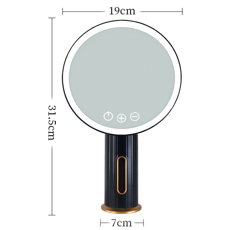 Smart LED Desktop Makeup Mirror with Fill Light, White Light (Black) - Mirror by PMC Jewellery | Online Shopping South Africa | PMC Jewellery