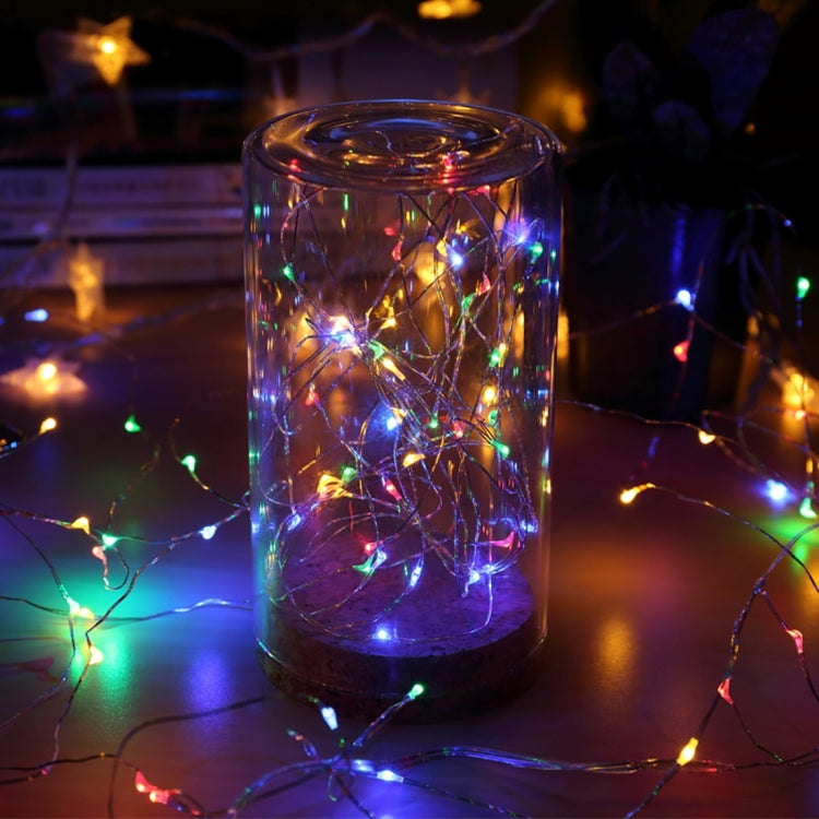 20m 200 LEDs SMD 0603 Solar Panel Silver Wire String Light Fairy Lamp Decorative Light, DC 5V (Colorful Light) - free shipping - PMC TechLife - Order now!