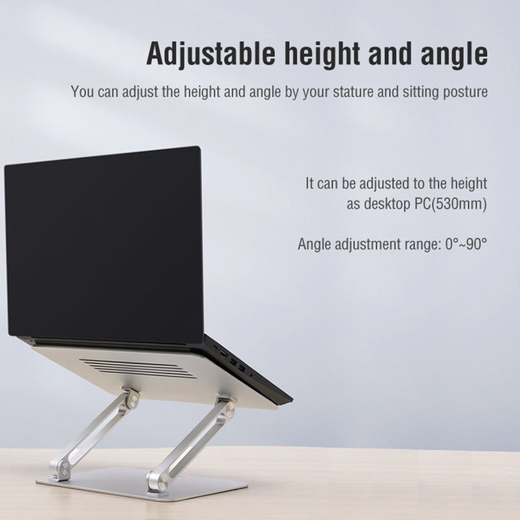 NILLKIN ProDesk Adjustable Aluminum Alloy Laptop Notebook Stand Holder (Silver) - free shipping - PMC TechLife - Order now!