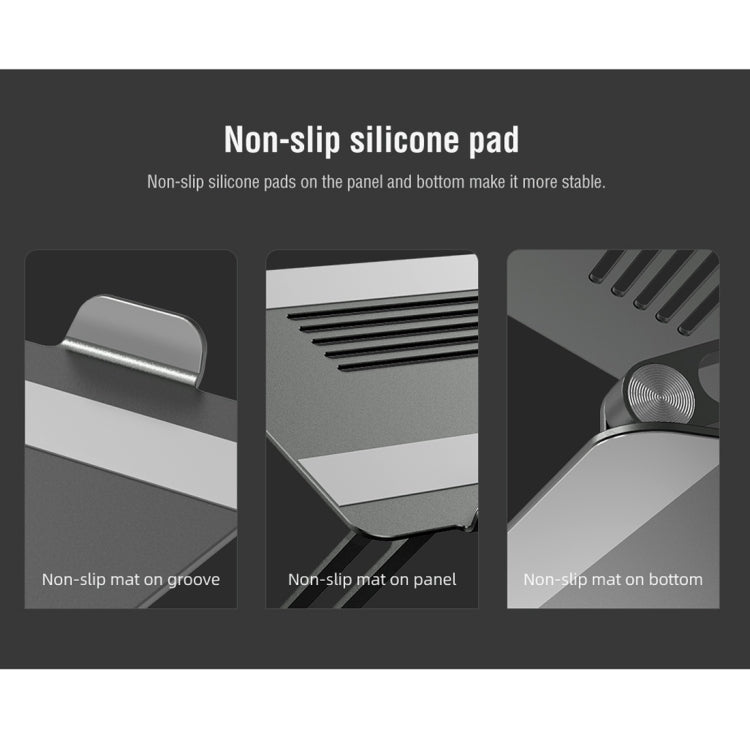 NILLKIN ProDesk Adjustable Aluminum Alloy Laptop Notebook Stand Holder (Silver) - free shipping - PMC TechLife - Order now!