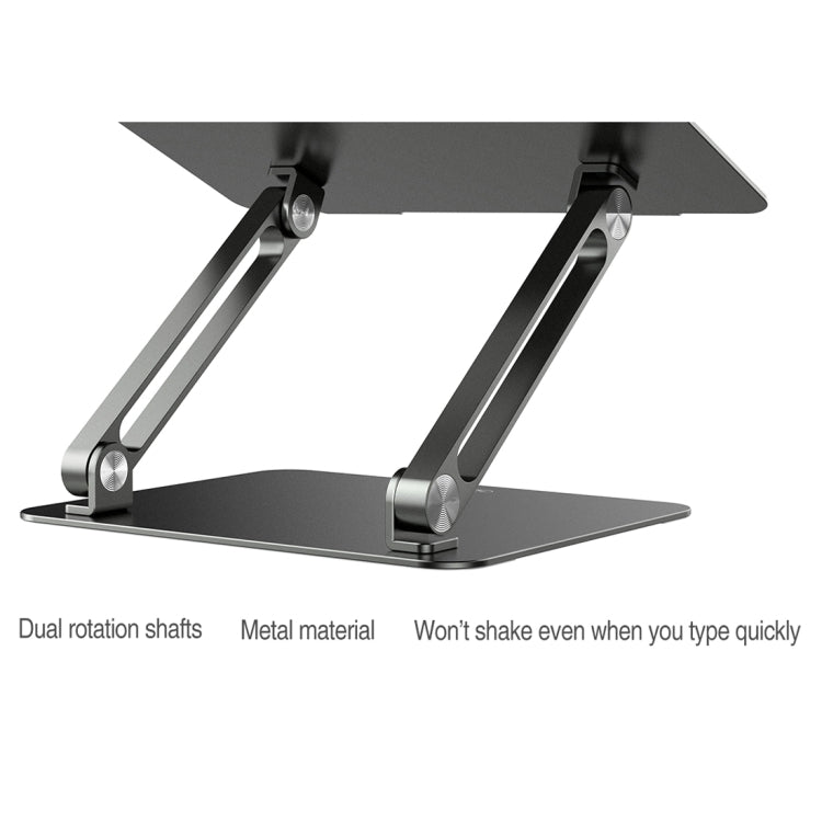 NILLKIN ProDesk Adjustable Aluminum Alloy Laptop Notebook Stand Holder (Silver) - MacBook Holder by NILLKIN | Online Shopping South Africa | PMC Jewellery | Buy Now Pay Later Mobicred