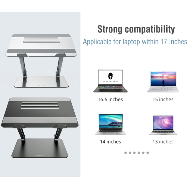 NILLKIN ProDesk Adjustable Aluminum Alloy Laptop Notebook Stand Holder (Silver) - MacBook Holder by NILLKIN | Online Shopping South Africa | PMC Jewellery | Buy Now Pay Later Mobicred