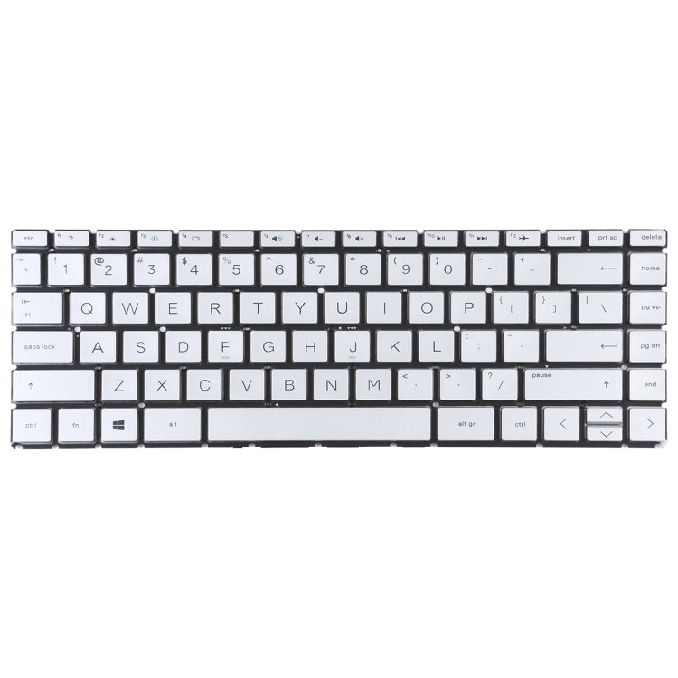 For HP Pavilion x360 14-CK 14-CD 14-CE 14-CM 14-DG US Version Keyboard (Silver) - Replacement Keyboards by PMC TechLife | Online Shopping South Africa | PMC TechLife