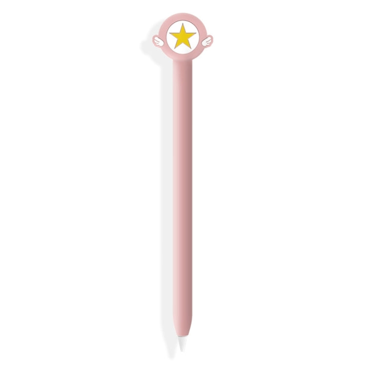 Cute Cartoon Silicone Protective Cover for Apple Pencil 2(Five-pointed Star Pink)) - Pencil Accessories by PMC TechLife | Online Shopping South Africa | PMC TechLife