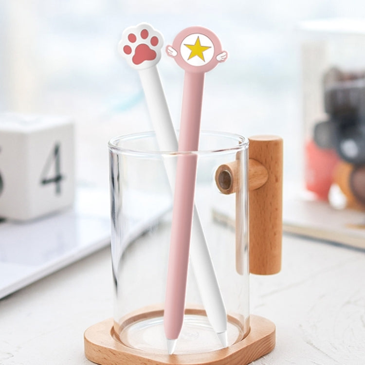 Cute Cartoon Silicone Protective Cover for Apple Pencil 2(Five-pointed Star Pink)) - Pencil Accessories by PMC TechLife | Online Shopping South Africa | PMC TechLife