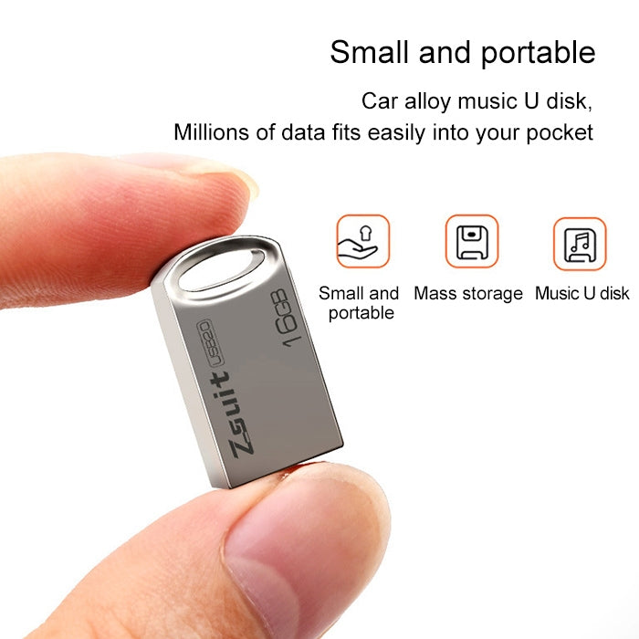 Zsuit 16GB USB 2.0 Mini Metal Ring Shape USB Flash Disk - USB Flash Drives by PMC TechLife | Online Shopping South Africa | PMC TechLife