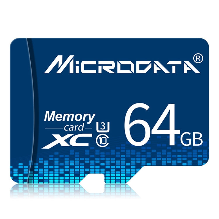 MICRODATA 64GB U3 Blue TF(Micro SD) Memory Card - free shipping - PMC TechLife - Order now!