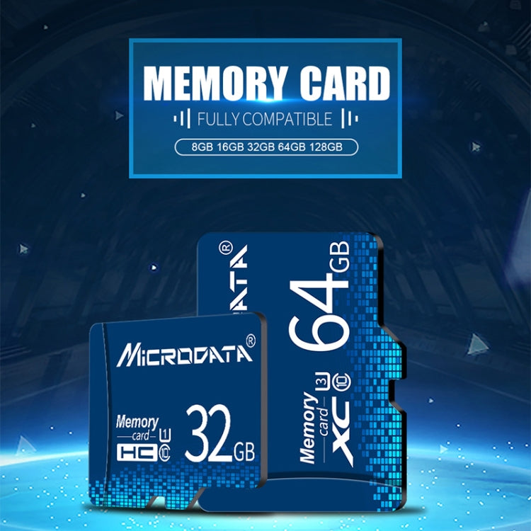 MICRODATA 128GB U3 Blue TF(Micro SD) Memory Card - free shipping - PMC TechLife - Order now!