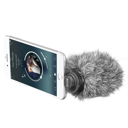 BOYA BY-DM200 8 Pin Interface Plug Condenser Live Show Video Vlogging Recording Microphone for iPhone (Black) - Camera Microphone by BOYA | Online Shopping South Africa | PMC Jewellery | Buy Now Pay Later Mobicred