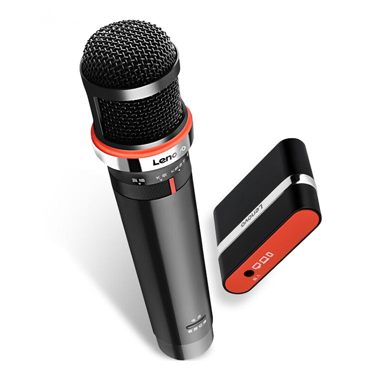 Original Lenovo UM20-U K Song Wireless Digital Microphone Live Recording Equipment with Wireless Receiver (Black) - Microphone by Lenovo | Online Shopping South Africa | PMC Jewellery